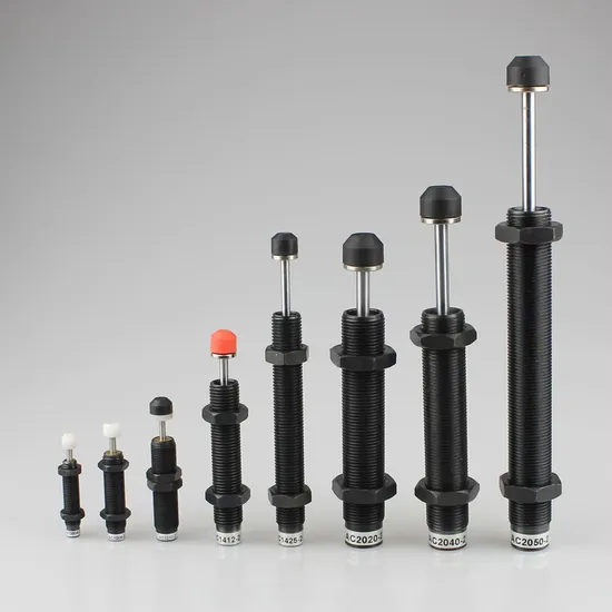 Hilitand Oil Pressure Shock Absorber, Black M14 X 20mm Stroke Pneumatic Air Cylinder AC1420-2 Motion Control for Manipulator / Robot